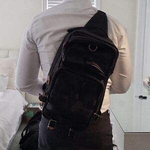 Zara leather Cross Over Bag